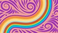 Background with stripe lines and swirling shaped vector art