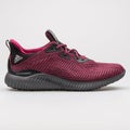 Adidas Alphabounce EM burgundy and grey sneaker