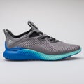 Adidas Alphabounce 1 grey and blue sneaker