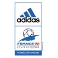 Adidas france98 sponsor logo sports commercial