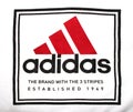 Adidas logo on cloth