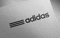 Adidas logo icon paper texture stamp