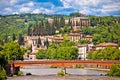 Adige river and Castel San Pietro in Verona view