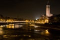 The Adige River that leads through Verona Royalty Free Stock Photo