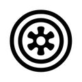 Adinkrahene dua African adinkra symbol of greatness and leadership