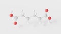 adipic acid molecule 3d, molecular structure, ball and stick model, structural chemical formula food additive e355