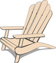 Adirondack beach chair Royalty Free Stock Photo