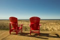 Adirondack beach chair Royalty Free Stock Photo