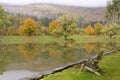 Adirondack Chair on Catskills Pond Royalty Free Stock Photo