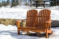 Adirondack double chair in the park