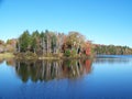 Adirondack Lake & Island Royalty Free Stock Photo