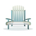 Adirondack wooden chair front