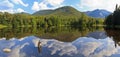 Adirondacks Lake Panorama Royalty Free Stock Photo