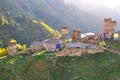 Adishi village, Svaneti Georgia Royalty Free Stock Photo