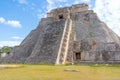 The Adivino the Pyramid of the Magician or the Pyramid of the Dwarf. Uxmal an ancient Maya city of the classical period. Travel Royalty Free Stock Photo