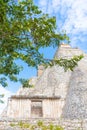 The Adivino the Pyramid of the Magician or the Pyramid of the Dwarf. Uxmal an ancient Maya city of the classical period. Travel Royalty Free Stock Photo