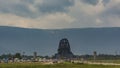 Adiyogi Shiva statue Coimbatore with velliangiri mountains background