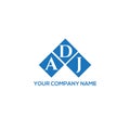 ADJ letter logo design on BLACK background. ADJ creative initials letter logo concept. ADJ letter design Royalty Free Stock Photo