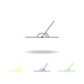 adjacent angles colored icon. Can be used for web, logo, mobile app, UI, UX