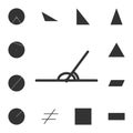adjacent angles icon. Detailed set of geometric figure. Premium graphic design. One of the collection icons for websites, web desi