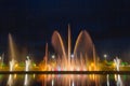 Adjara Autonomous Republic, Georgia, Eurasia. Festive mood. high jets of singing and dancing fountains.