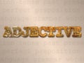Adjective concept Royalty Free Stock Photo