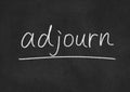 Adjourn Royalty Free Stock Photo