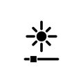 Adjust brightness reduce icon. Signs and symbols can be used for web, logo, mobile app, UI, UX