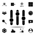 adjust brightness settings icon. Signs and symbols can be used for web, logo, mobile app, UI, UX