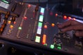 Adjust sound mixer switch panel