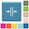 Adjust text column gutter white icons on edged square buttons