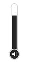 Adjust volume control black and white 2D line cartoon object