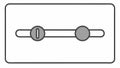 Adjustable Control Slider UI Element Vector, vector design Generative AI Royalty Free Stock Photo