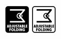 Adjustable Folding vector information sign