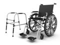 Adjustable folding walkers for the elderly and wheel chair