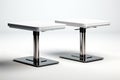 Adjustable Height Table on white background