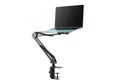 Adjustable laptop stand with clamp isolated on transparent background Royalty Free Stock Photo