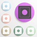 adjustable light switch badge color set. Simple glyph, flat of web icons for ui and ux, website or mobile application