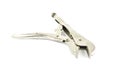 Adjustable locking pliers on white background Royalty Free Stock Photo