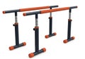 Adjustable parallel bars for gymnastics Royalty Free Stock Photo