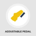 Adjustable pedal flat icon