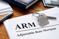 Adjustable Rate Mortgage ARM papers Royalty Free Stock Photo