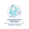 Adjustable-rate mortgage concept icon Royalty Free Stock Photo