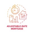 Adjustable-rate mortgage concept icon Royalty Free Stock Photo