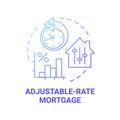 Adjustable-rate mortgage concept icon Royalty Free Stock Photo