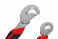 Adjustable tool key pair on white background Royalty Free Stock Photo
