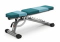 Adjustable weight bench with cushioned seats Royalty Free Stock Photo