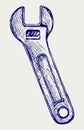 Adjustable wrench