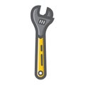 Adjustable wrench filled outline icon, build Royalty Free Stock Photo