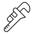 Adjustable wrench icon Royalty Free Stock Photo